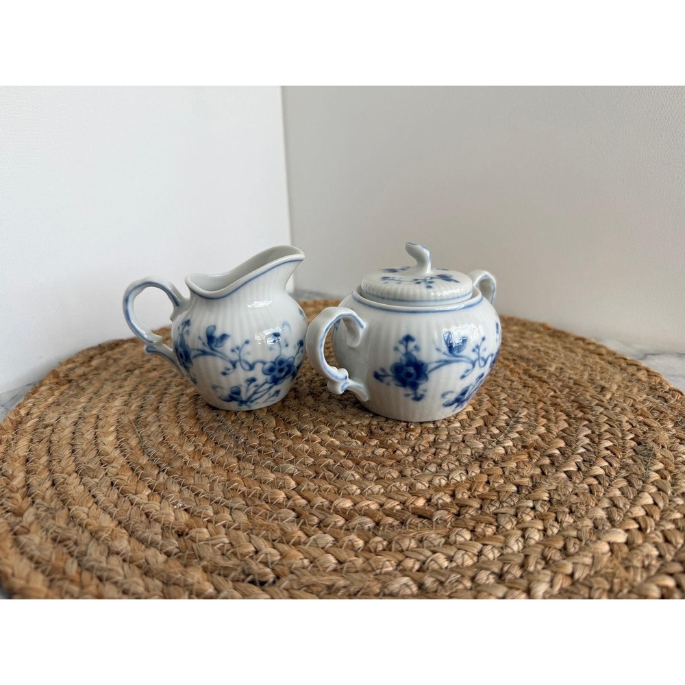 Vintage Sigma Victoria Blue cream and sugar set